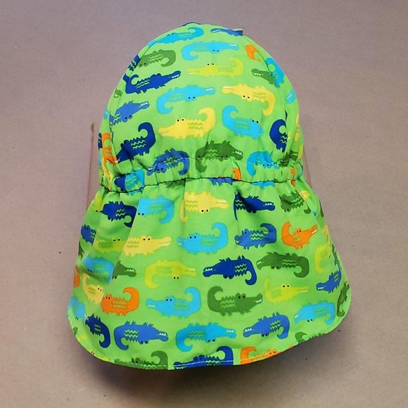 I Play Sun Protection Hat 0-6 Months Green, New - Picture 10 of 12